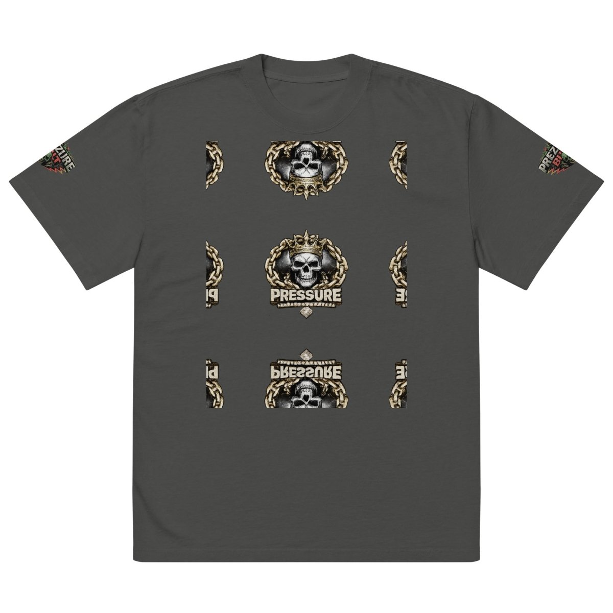 Chain Gang Oversized Faded T-Shirt | Heavyweight Streetwear Tee - We Rise Above