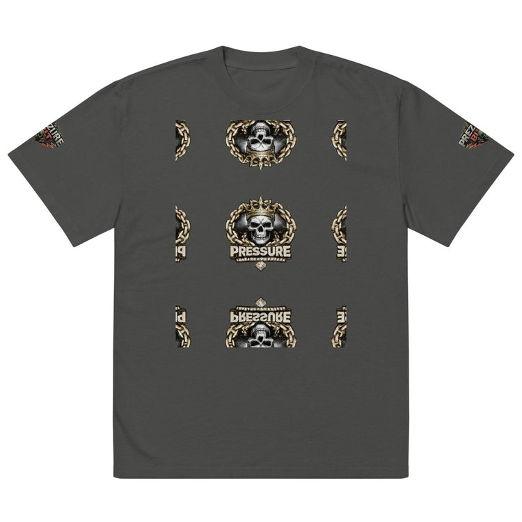 Chain Gang Oversized Faded T-Shirt | Heavyweight Streetwear Tee - We Rise Above