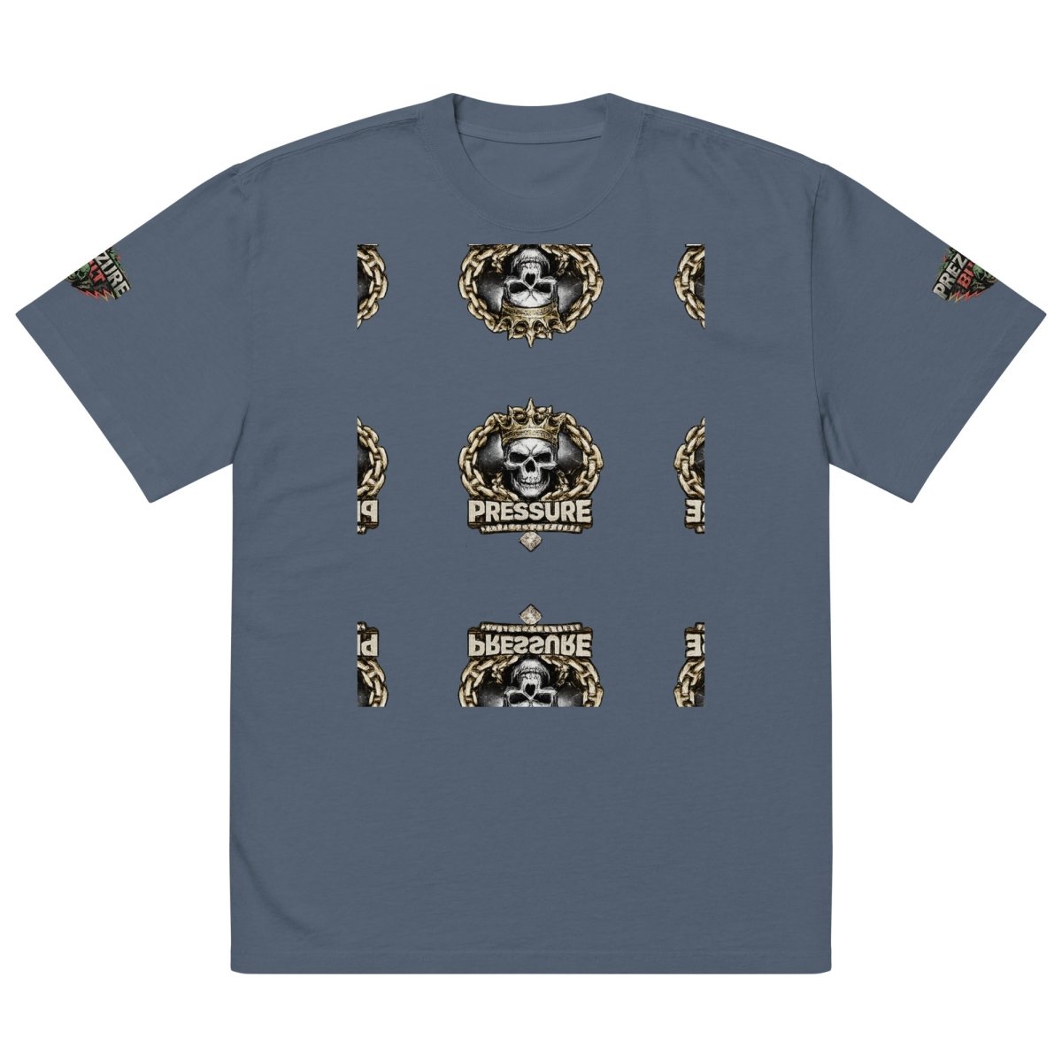 Chain Gang Oversized Faded T-Shirt | Heavyweight Streetwear Tee - We Rise Above