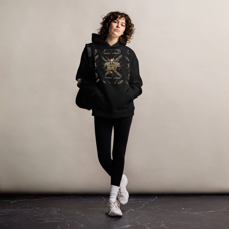 Contained Oversized Hoodie with Relaxed Streetwear Fit - We Rise Above