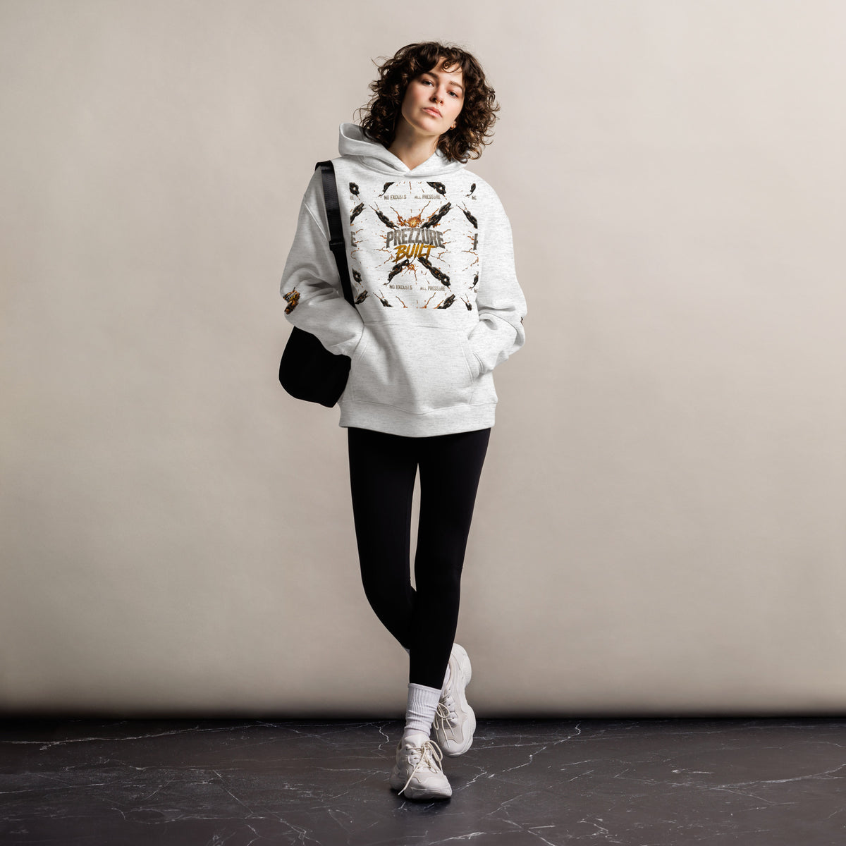 Contained Oversized Hoodie with Relaxed Streetwear Fit - We Rise Above