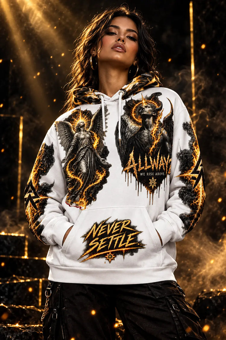 ALLWAYZ NEVER SETTLE™ | Cosmic Rebellion Hoodie