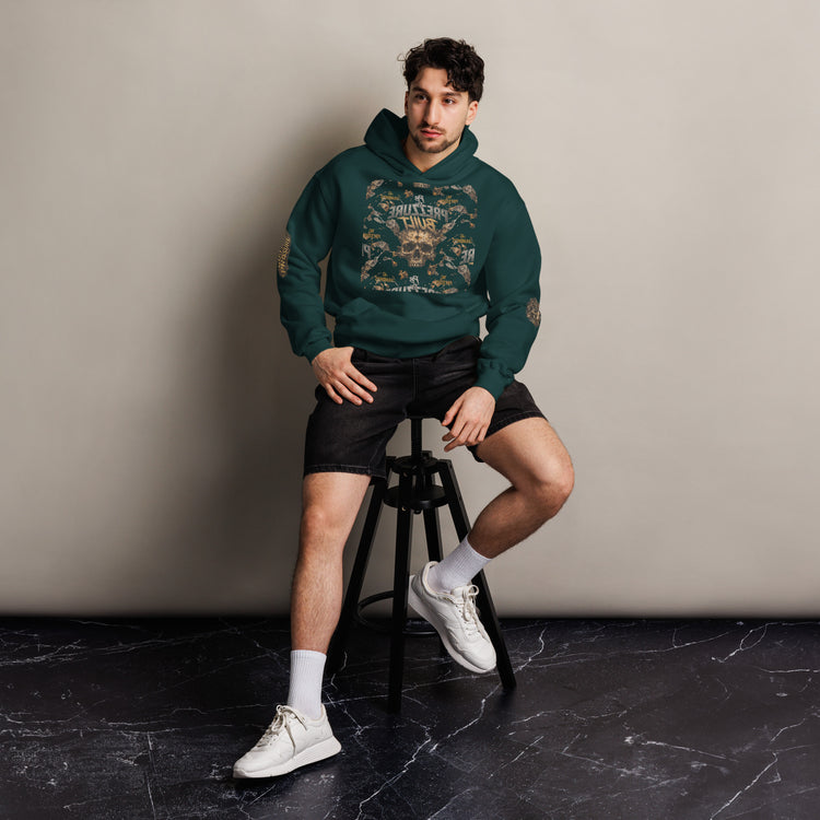 Prezzure Skull Oversized Hoodie | Graphic Streetwear - We Rise Above