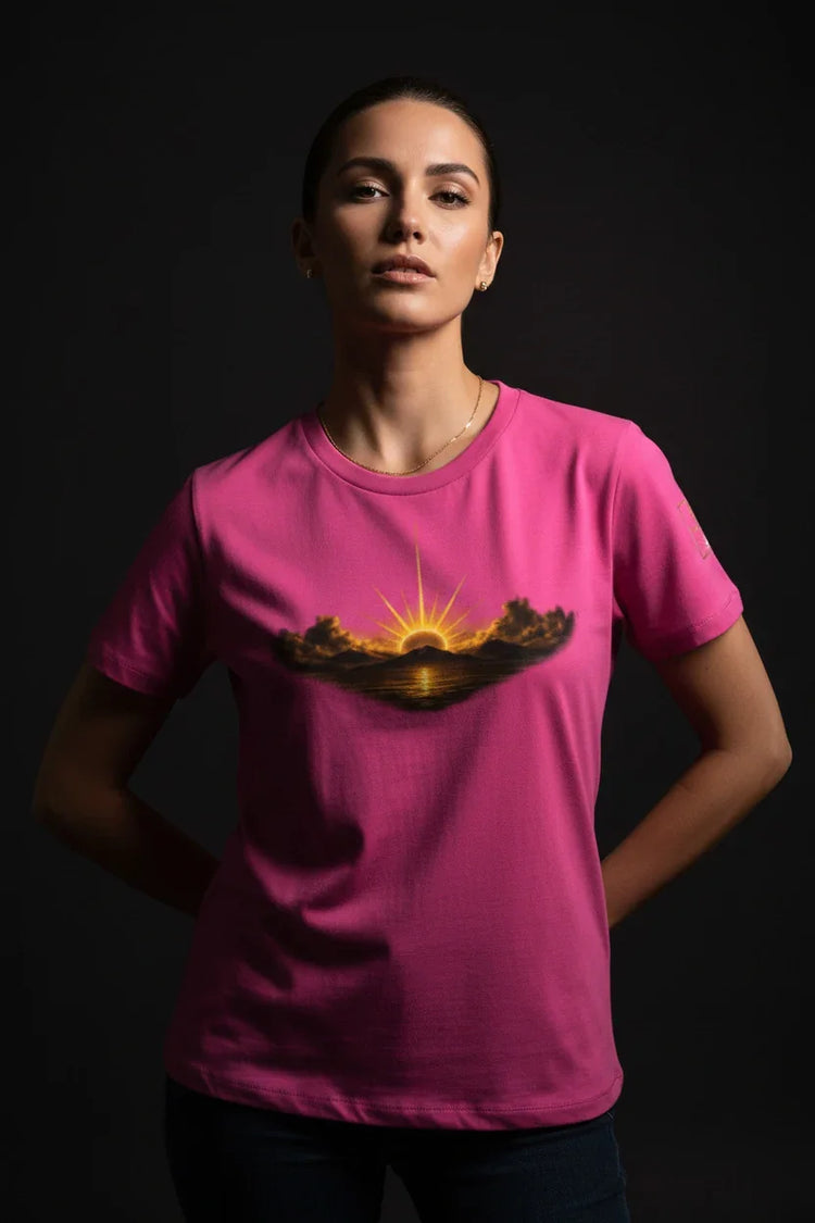 Rise Up Sunshine Women's Tee | Positive Graphic T-Shirt - We Rise Above