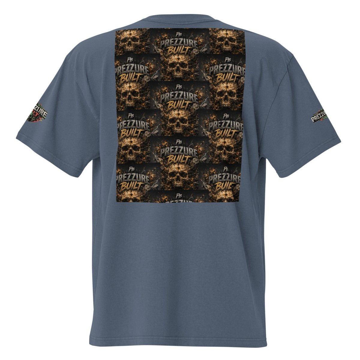 Skullz Oversized Faded T-Shirt | Premium Skull Graphic Tee - We Rise Above