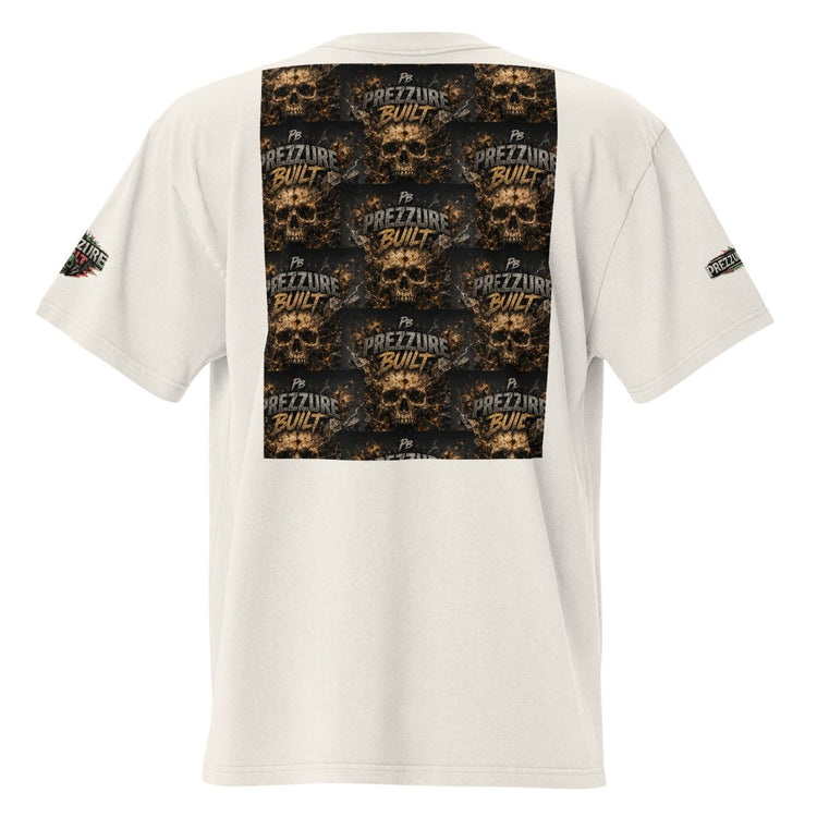 Skullz Oversized Faded T-Shirt | Premium Skull Graphic Tee - We Rise Above