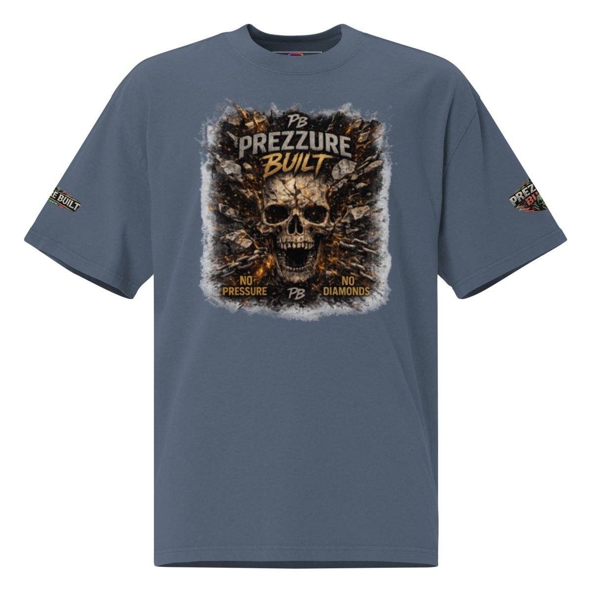 Skullz Oversized Faded T-Shirt | Premium Skull Graphic Tee - We Rise Above