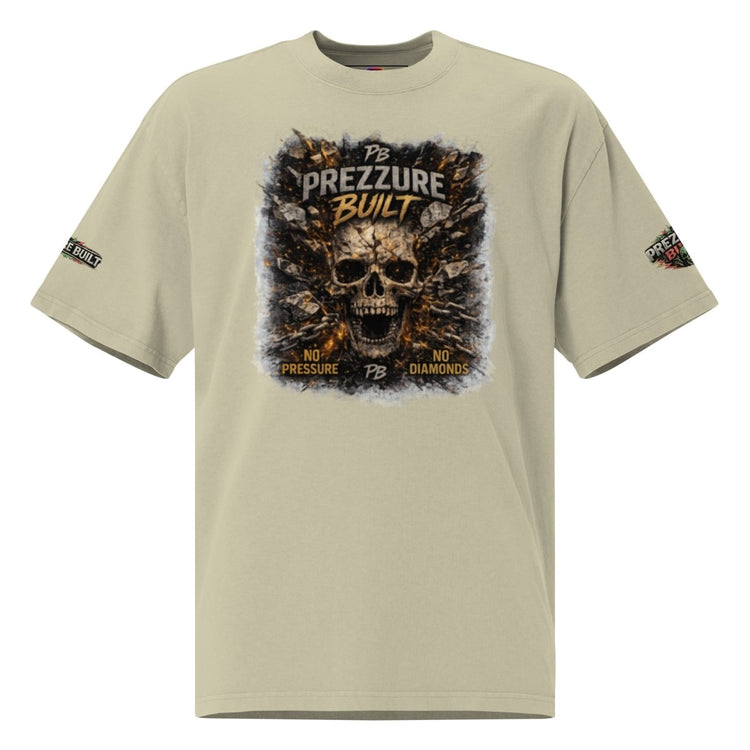 Skullz Oversized Faded T-Shirt | Premium Skull Graphic Tee - We Rise Above