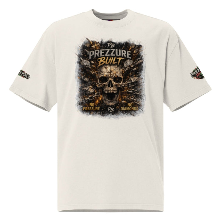 Skullz Oversized Faded T-Shirt | Premium Skull Graphic Tee - We Rise Above