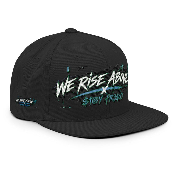 STAY FRESCO | Flat Brim Snapback Hat with Adjustable Fit - We Rise Above