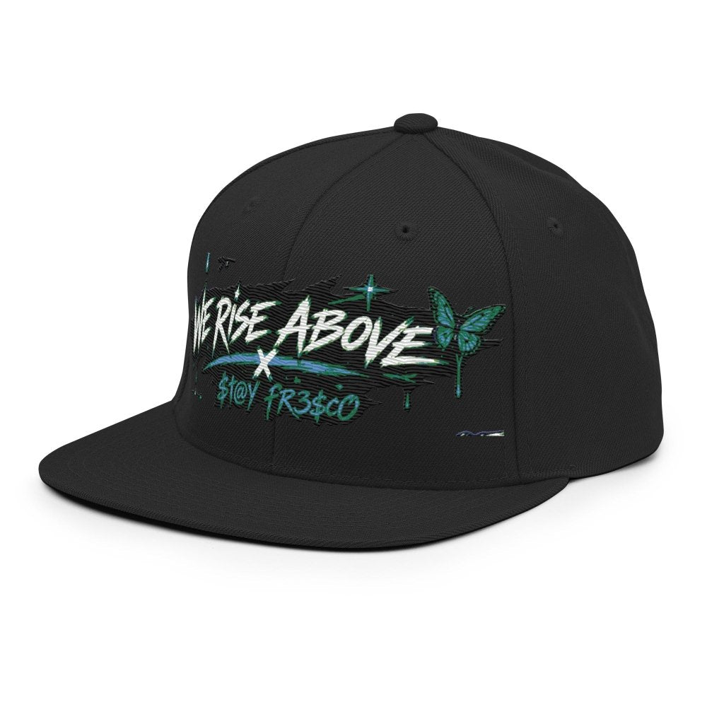 STAY FRESCO | Flat Brim Snapback Hat with Adjustable Fit - We Rise Above