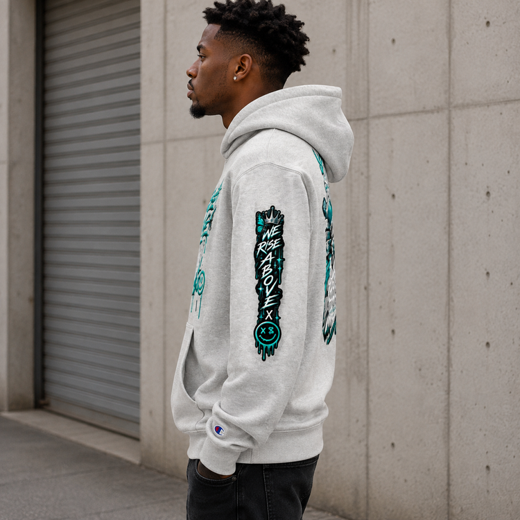 STAY FRESCO Champion Pullover Hoodie | Premium Streetwear - We Rise Above