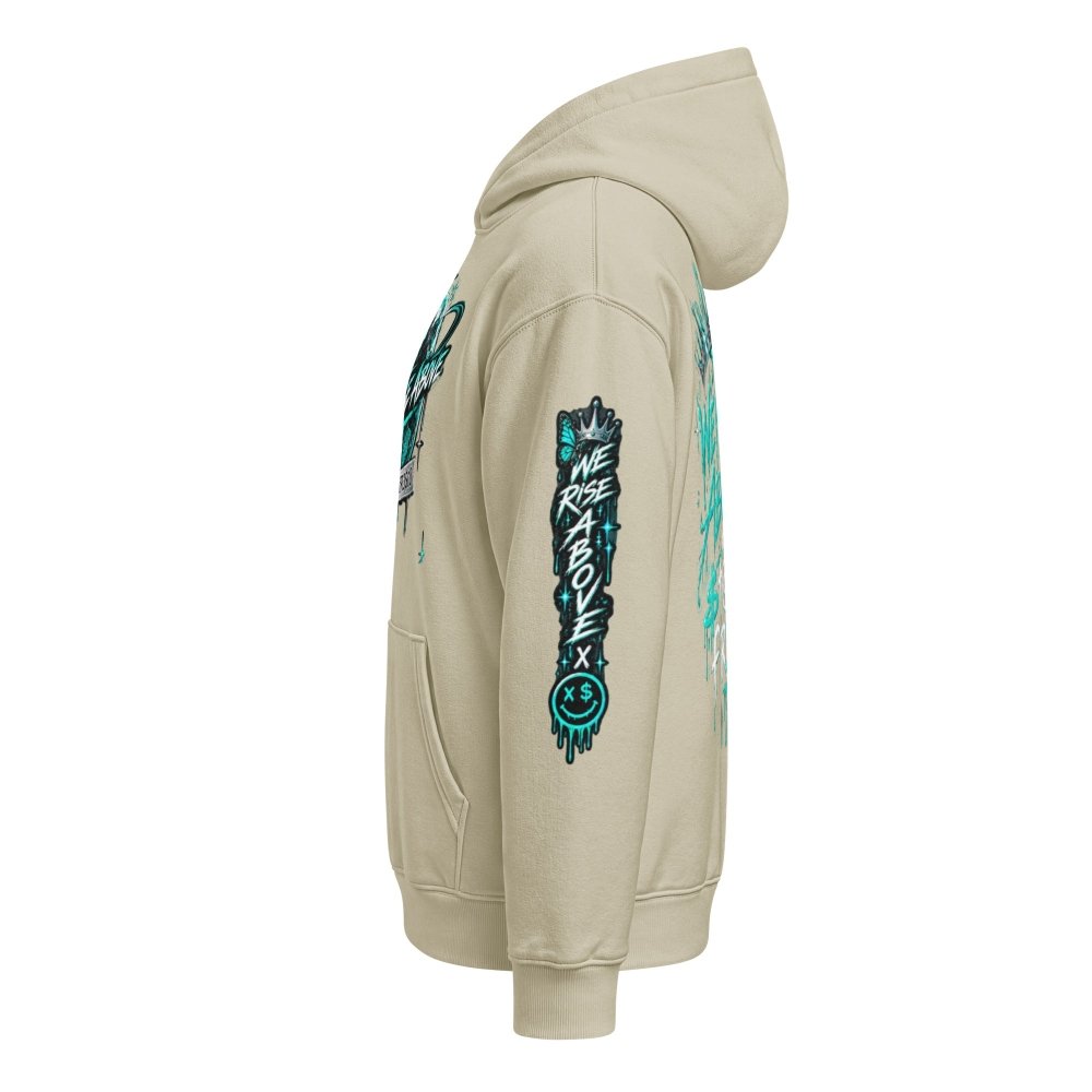 STAY FRESCO Oversized Heavyweight Hoodie - We Rise Above