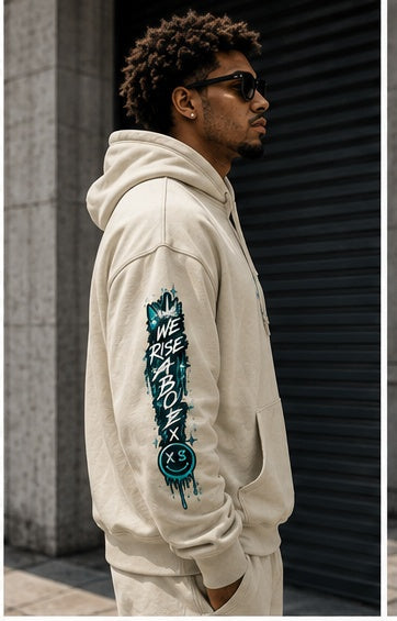 STAY FRESCO Oversized Heavyweight Hoodie - We Rise Above