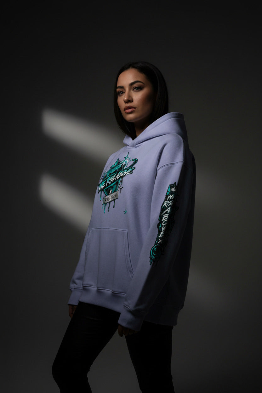 STAY FRESCO Oversized Heavyweight Hoodie - We Rise Above