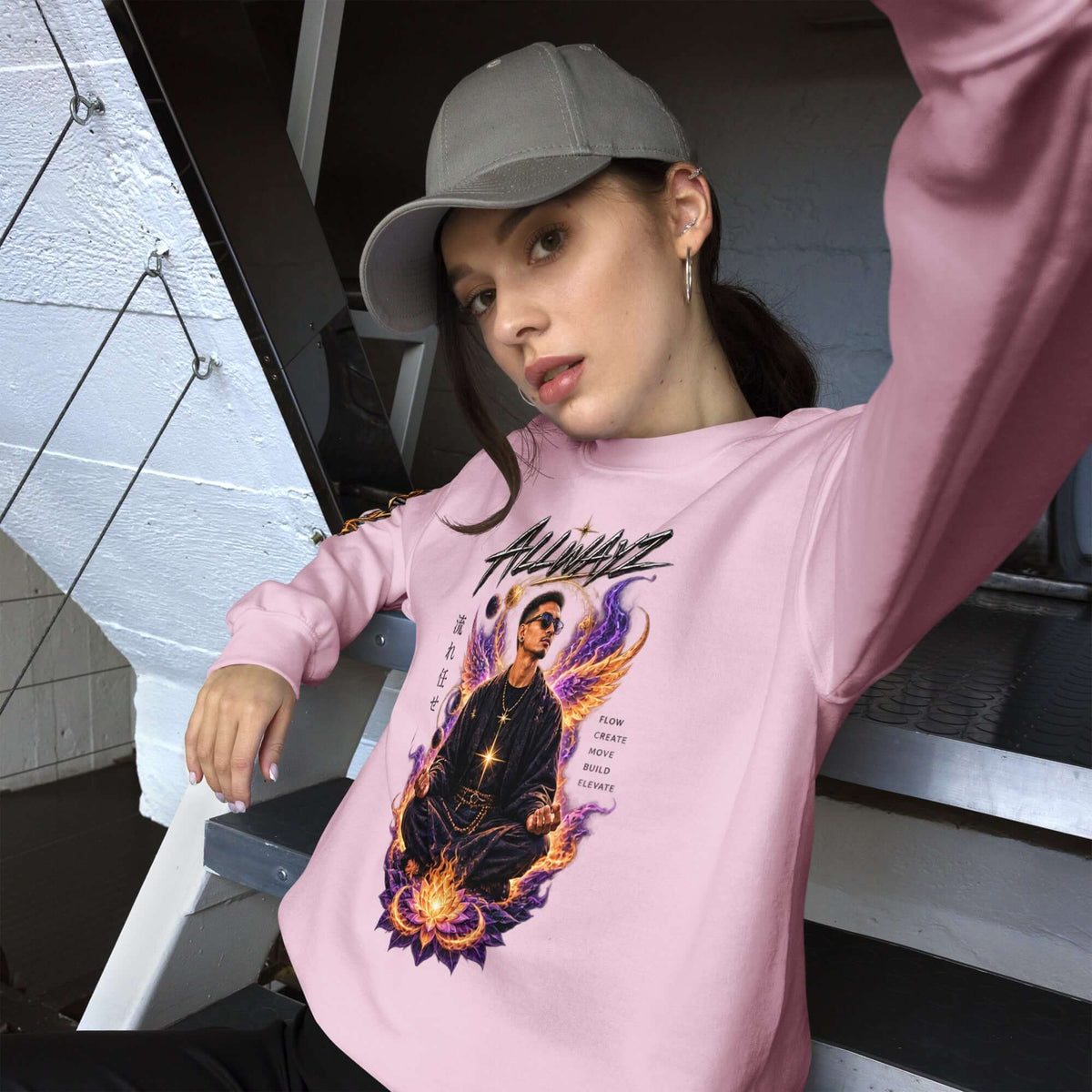 Meditation Unisex Sweatshirt Mindfulness Apparel - We Rise Above