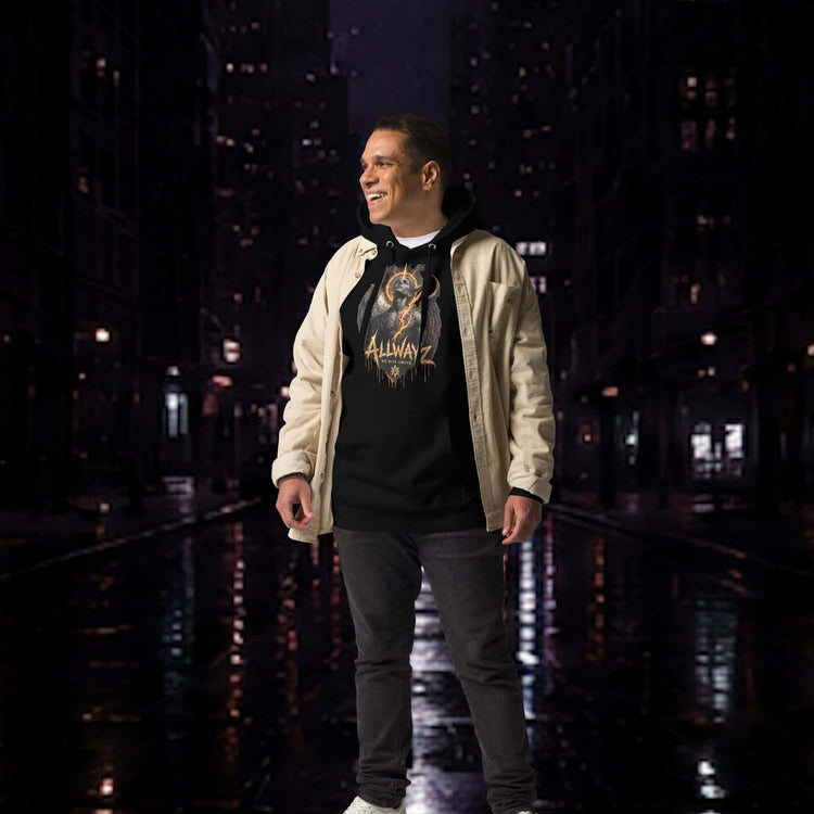 Angels & Demons Graphic Hoodie Unisex Gothic Streetwear - We Rise Above