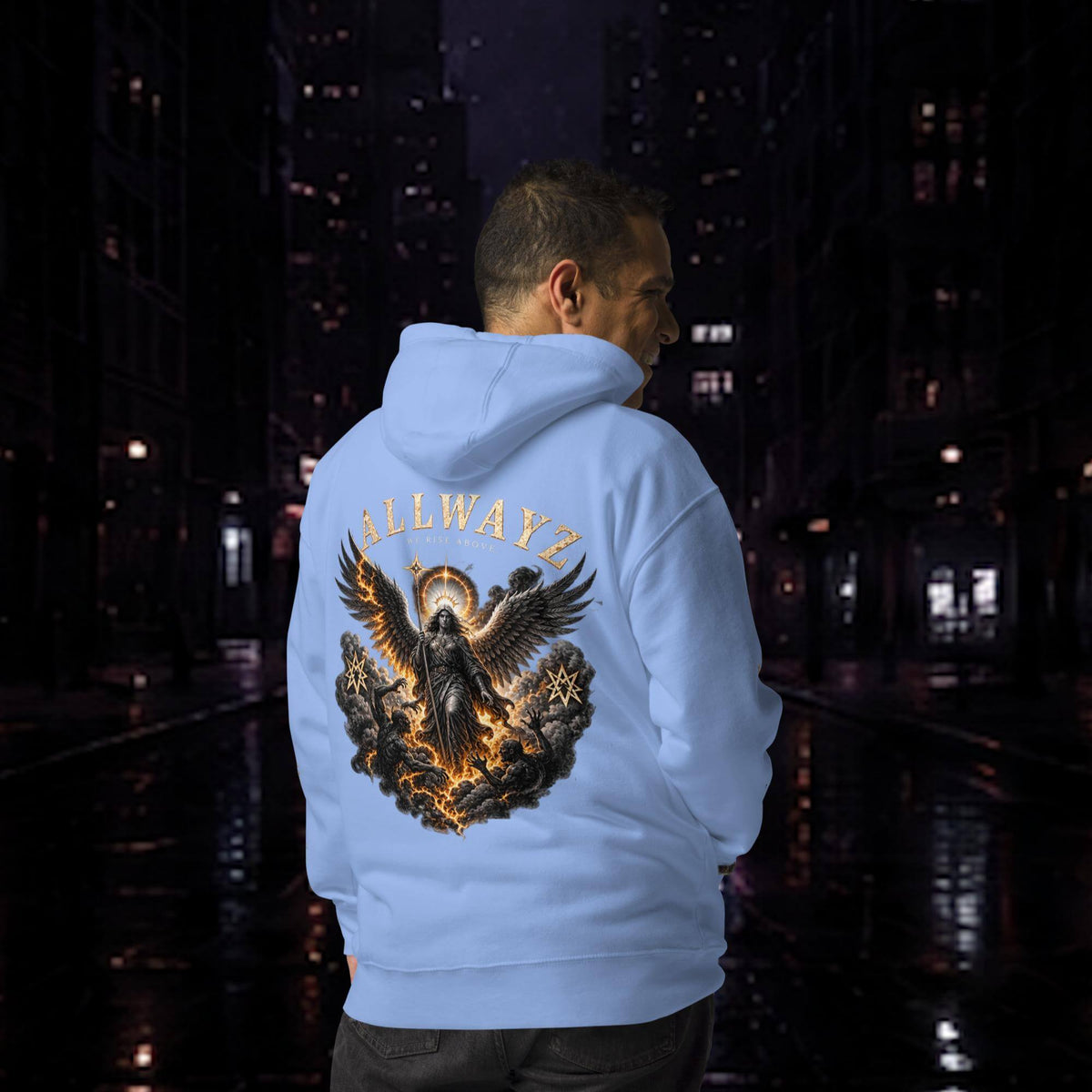 Angels & Demons Graphic Hoodie Unisex Gothic Streetwear - We Rise Above