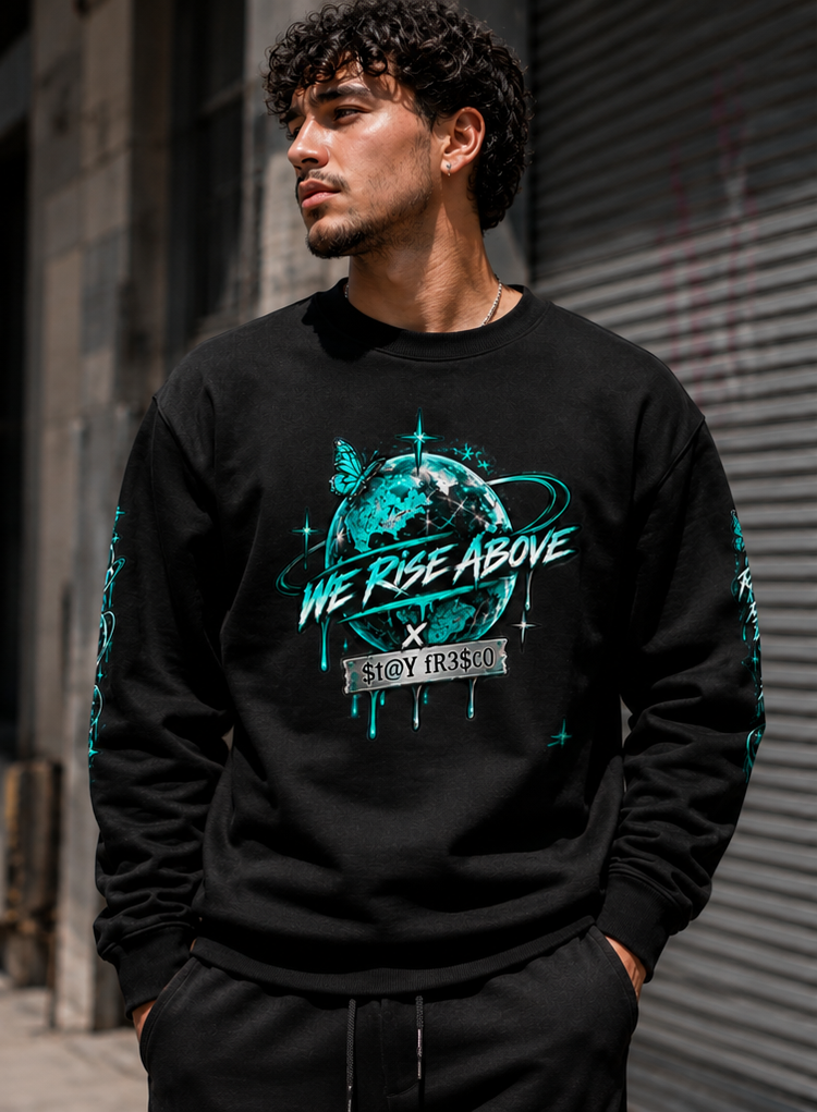 We Rise Above T Y | Heavyweight Oversized Sweatshirt - We Rise Above
